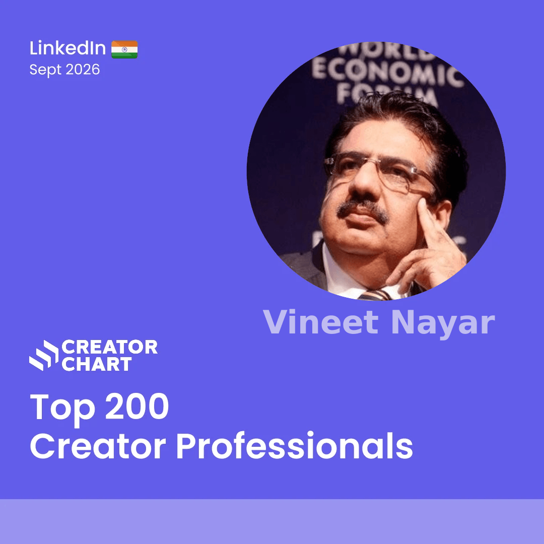 Top 200 Badge for Vineet Nayar