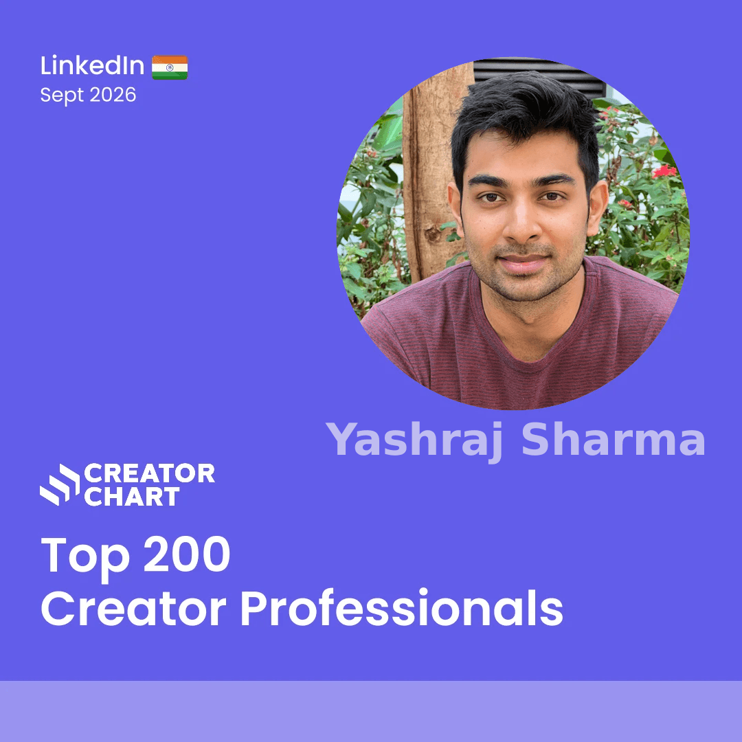 Top 200 Badge for Yashraj Sharma